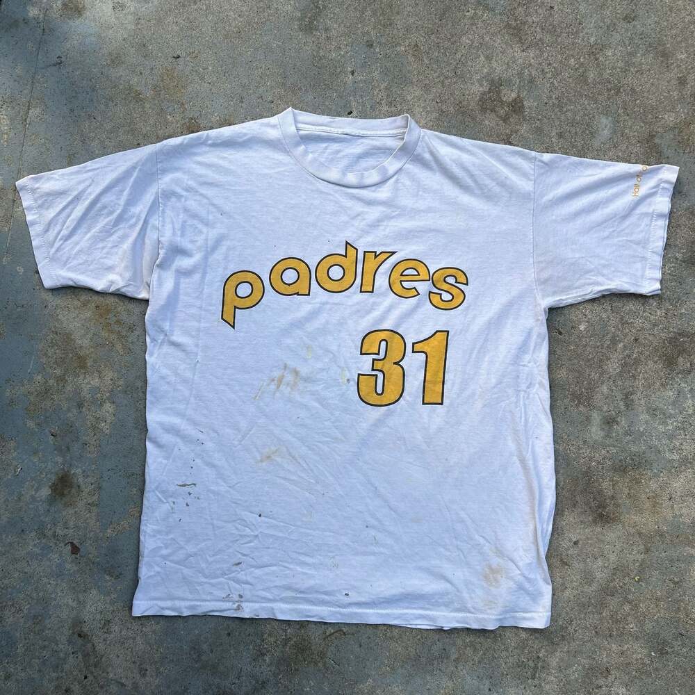 Vintage San Diego Padres Dave Winfield 31 Hall Of Fame Shirt 90s